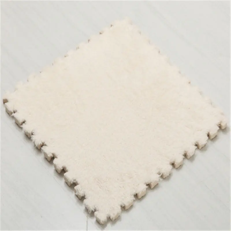 White 1pcs 6 шт., мягкий ковёр для гостиной, спальни, детей, детей, волшебный лоскутный коврик для малышей 30*30 см - Цвет: White 1pcs