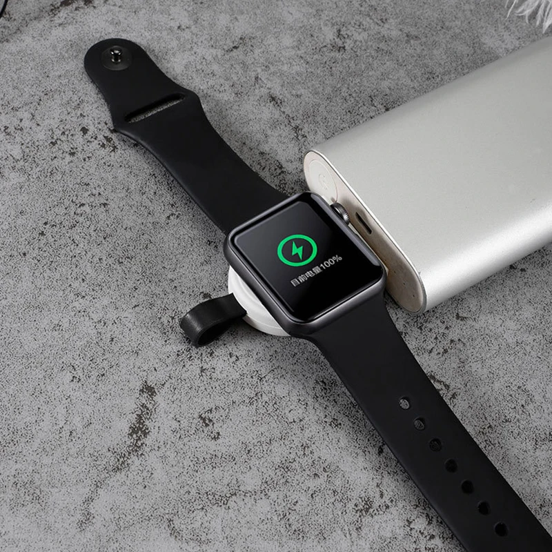 Беспроводной портативный зарядное устройство для Apple I Watch Series Watch зарядный кабель 2 мм Беспроводное зарядное устройство для I Watch 1 2 3 4 док-адаптер
