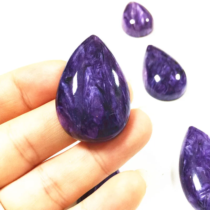 100% Real Natural Russian Charoite Beads Pendant AAA Quality 15-40 mm Necklace Charms For DIY Women Pendants Jewelry |
