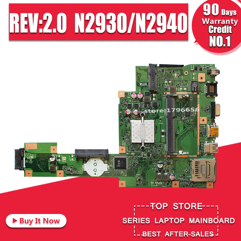 X553MA материнских плат REV: 2,0 N2930/N2940 для ASUS A553M F553M K553M X503M Материнская плата ноутбука X553MA материнская плата X553MA материнская плата
