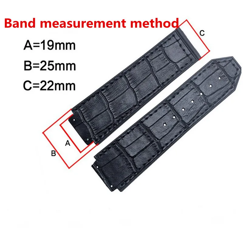 Watch accessories Matte leather watch strap For HUBLOT Hublot Big Bang Silicone strap Men's Women's Watch band
