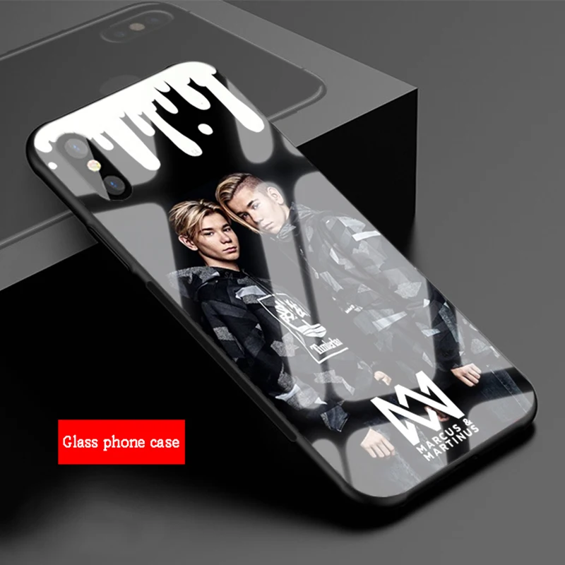 Маркус Мартинус Печатный чехол из закаленного стекла для телефона iPhone 6 6plus 7 plus 8