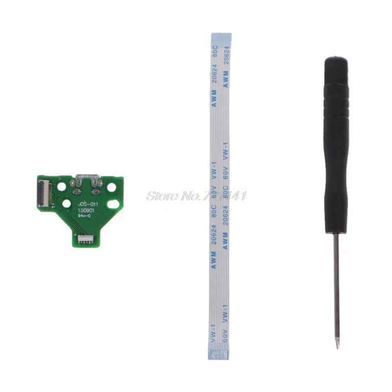 Pro Slim зарядное гнездо контроллера порт монтажной платы JDS 0 11 с 12 Pin силовым гибким