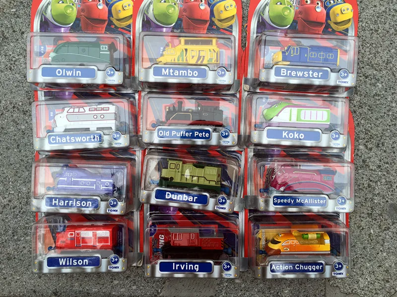 Новые металлические игрушечные поезда Takara Tomy Chuggington