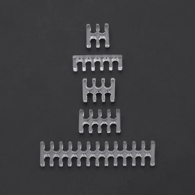 Прозрачный акриловый кабельный гребень прозрачный комод для 2 мм кабелей 4/5/6/8/24 Pin