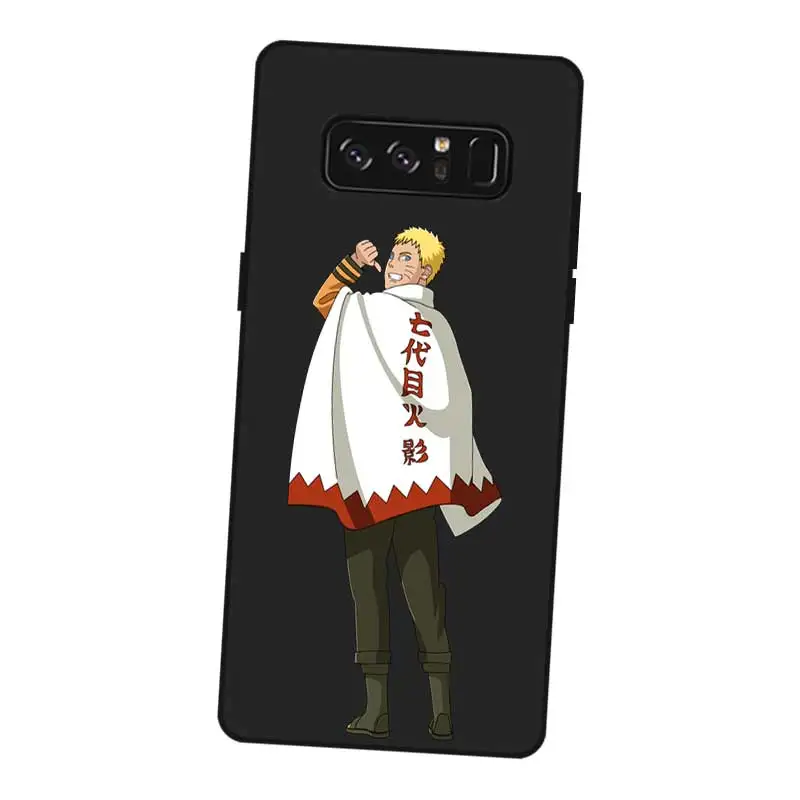 N355 героя аниме Наруто Cool Черный силиконовый чехол Обложка для samsung Galaxy Note 3 4 5 8 9 10