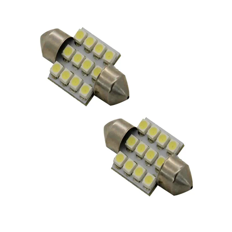 2020 Новинка Лидер продаж 12V 2 шт. салона Чтение светильник Aqua Blue 31 мм 12 SMD DE3175 DE3022 со