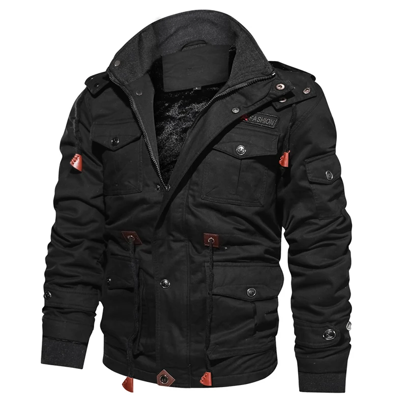 Refire gear теплая военная куртка для мужчин, армейская куртка пилота, теплая зимняя одежда для мужчин, пальто с капюшоном, повседневная шерстяная куртка с подкладкой, тактическая куртка