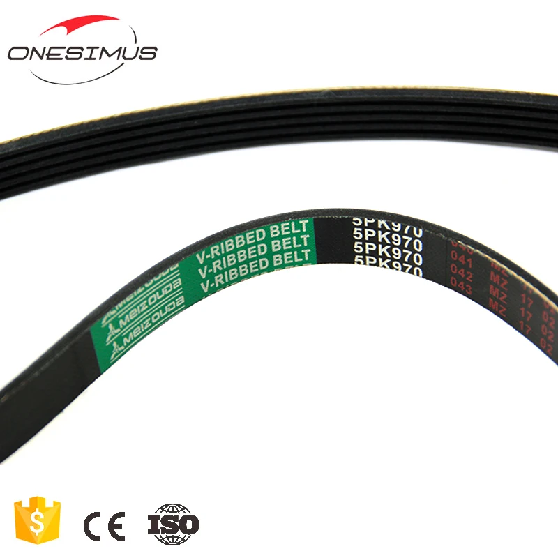 

Rubber Transmission V Belt Vehicle Industrial pk belt 5PK970 For 3A/4A/5A