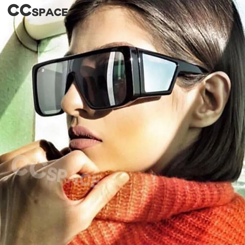 Очки зеркальные солнечные очки с Для мужчин женщин Мода негабаритные UV400 Винтаж