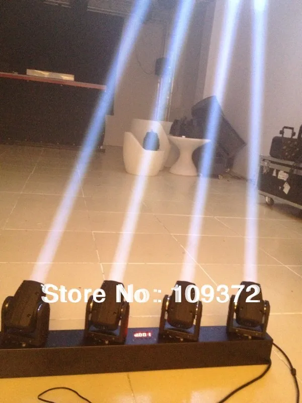 Домашний декор для вечеринок 2017 четыре головы Movinghead LED Луч света 10Wx4 RGBW/Белый