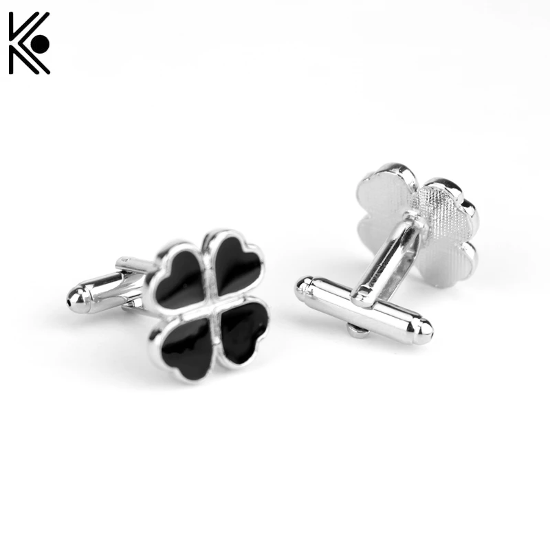 Высококачественные свадебные черные эмалевые пуговицы в форме сердца для мужчин