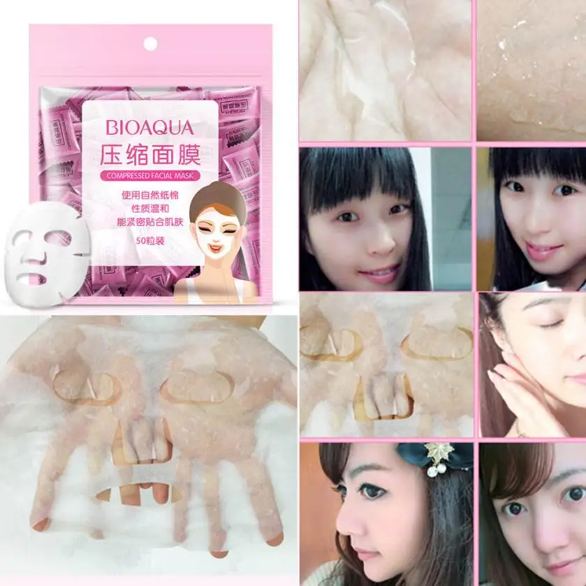 2018 Новый стиль Высокое качество 50 шт. красота уход за кожей лица волокно сжатое