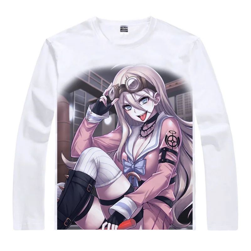Мужская футболка Makoto Naegi Kyoko Kirigiri Danganronpa V3 Killing Harmony Повседневная Винтажная