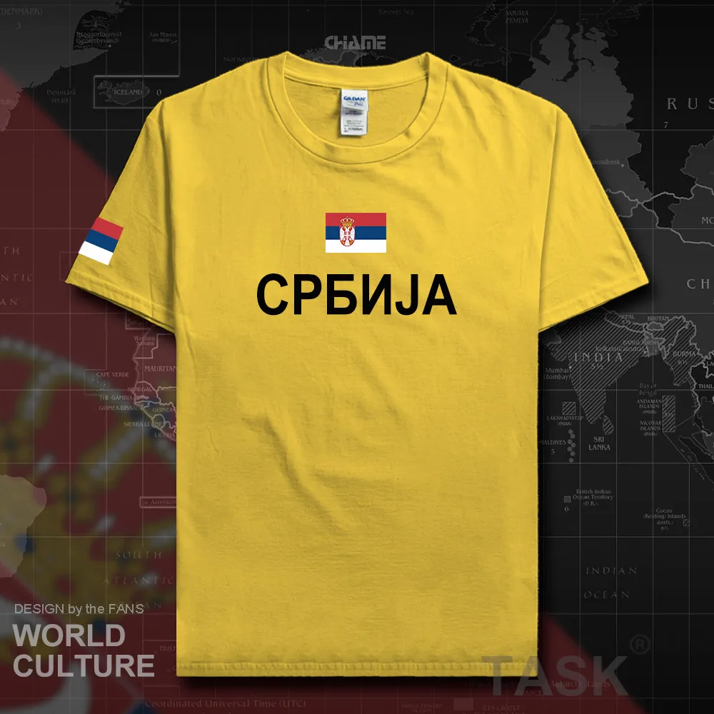 Сербские сербы Сербии мужские футболки мода 2017 Джерси Нация Команда 100% хлопок
