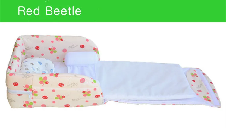 Free Shipping Newborn baby Crib 0-6 months 2colors portable Bed in foldable bassinet Safe cot folding bed | Мебель