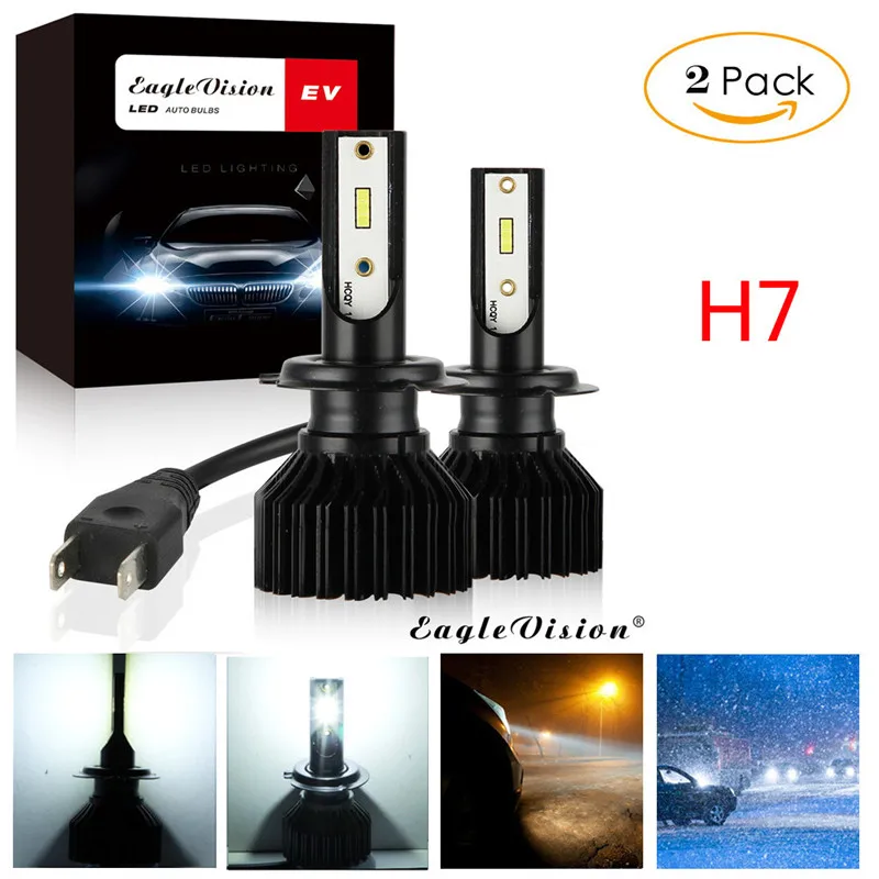 Kongyide автомобильный светильник 2 шт. H7 2000W 30000LM светодиодный головной ламп Conversion Kit