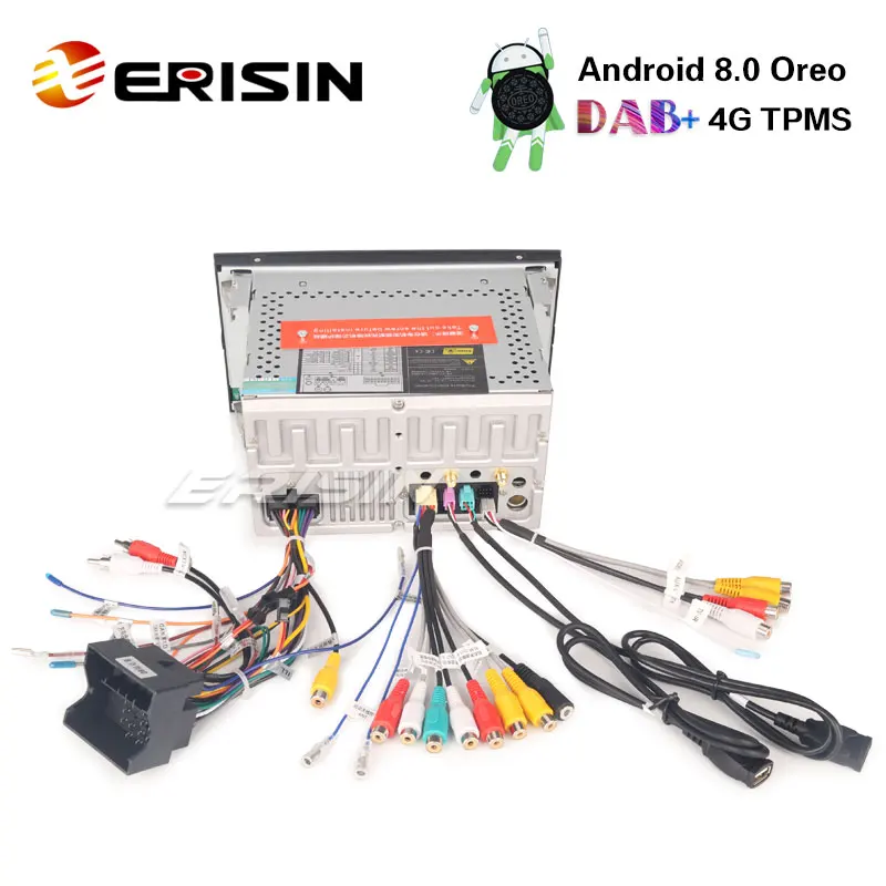 Автомобильный DVD Радио Erisin ES7431FB 7 &quotAndroid 8 0 gps DVB-T2 передатчик DAB + TPMS для Ford Galaxy Focus |