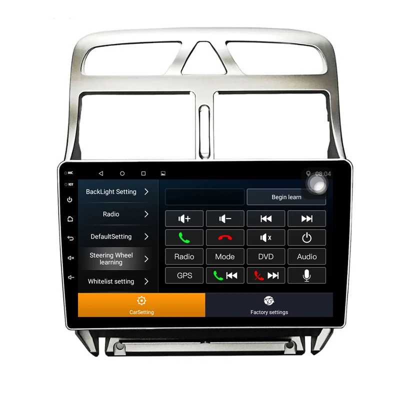 Android 9 1 автомобильный DVD мультимедийный плеер GPS навигация для peugeot 307 2004 до 2013 с