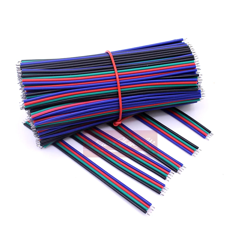 10 см 4pin Электрический кабель провод разъем Шнур для 3528 5050 RGB светодиодные
