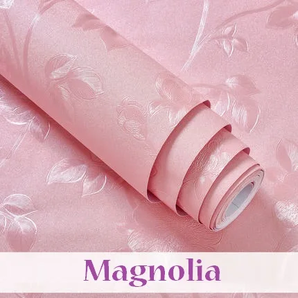 Magnolia Девушки Розовый пилинг и палочка обои для спальни декор наклейки для стены в гостиной домашний декор виниловая контактная бумага для кухонного стола - Цвет: Magnolia