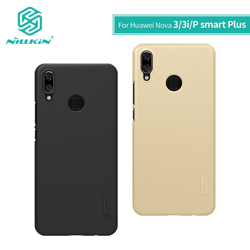 Для huawei nova 3i чехол-накладка на заднюю панель 6,3 ''NILLKIN матовая жесткая задняя крышка из поликарбоната Подарочный держатель для телефона для huawei P smart Plus чехол