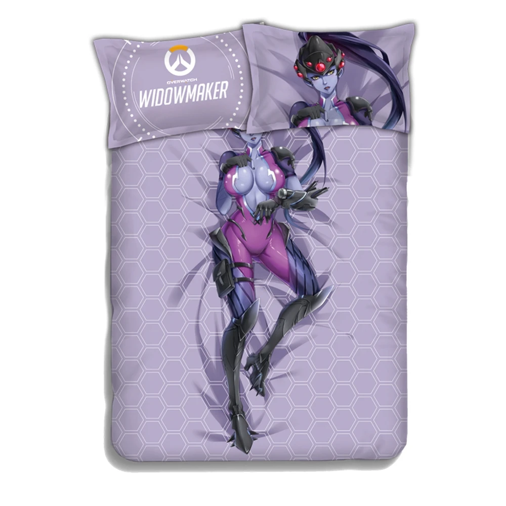 Комплект постельного белья аниме JK Game OW Widowmaker Amelie Lacroix из 4 предметов|Реквизит для