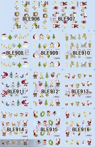 66 видов дизайна 200 лист Новое поступление! Поставка ногтей новогодний