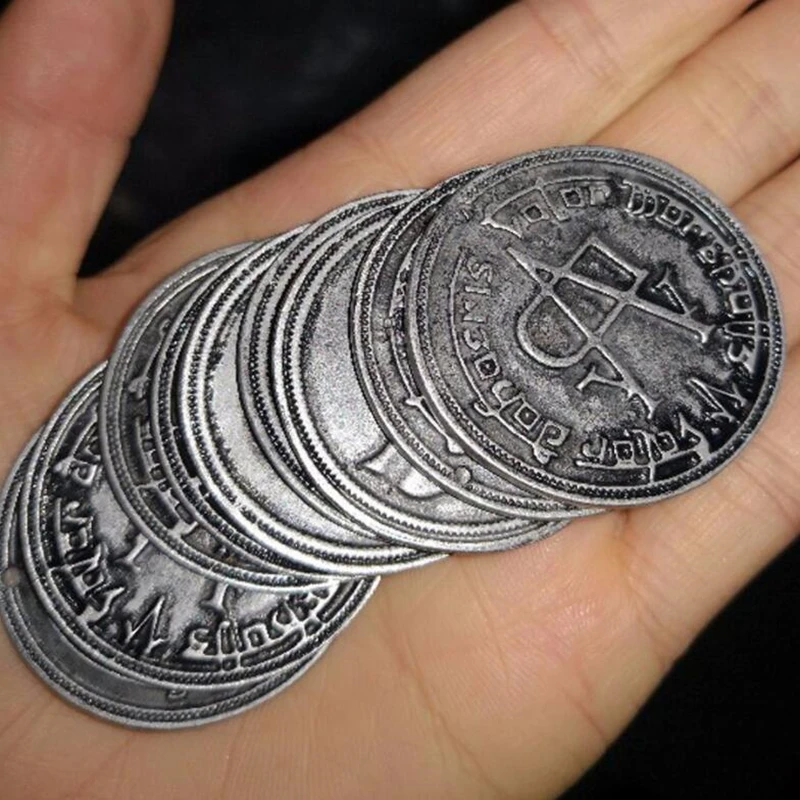 Игра престолов Косплей монета Валар моргулис Безликий человек железная монета