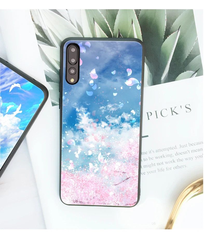 Для huawei Honor V20 чехол для huawei P20 чехол Mofi для huawei P20 Lite Nova 3E 3 3I 4 Honor 8X Max чехол с мультяшным котом лимоном