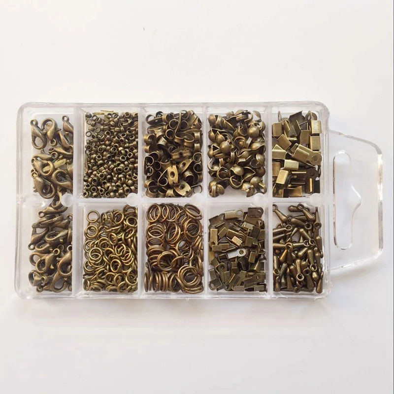 1000 шт./компл. разные стили Классические застежки соединительные кольца обжимные