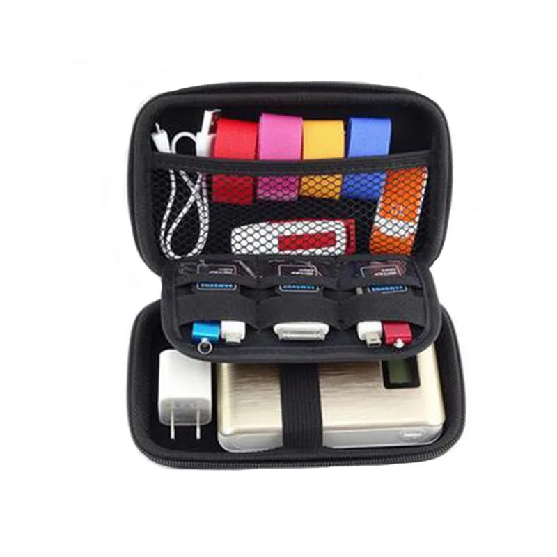Двухслойная дорожная сумка для кабеля портативный цифровой USB гаджет Органайзер