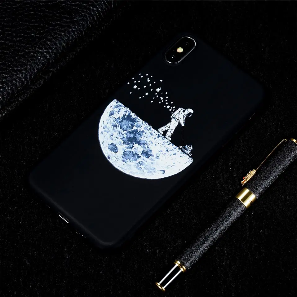 Personality star phone case For iPhone 6 6S 7 8 Plus iphone Funda X XR XS MAX Drop-proof Back Covers |