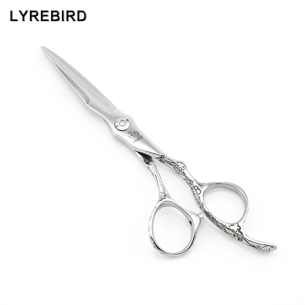 6 INCH Baber Cuttings Shears Wide Blade Engraved Flower Handle F310 F311 JAPAN 440C Lyrebird TOP CLASS Simple Pack 1Pcs/Lot NEW | Красота и