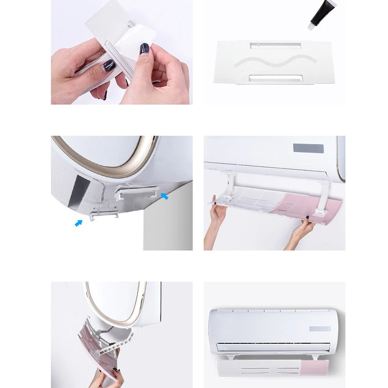 Анти прямые выдувания выдвижной кондиционер Ветер щит висит Кондиционер