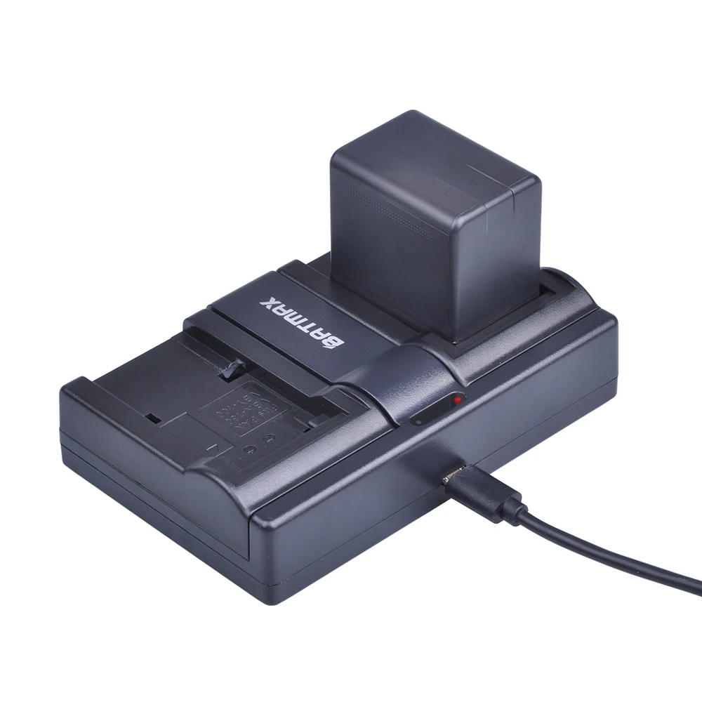 Аккумулятор для фотоаппарата Batmax 2 шт. Φ VBT380 + двойное зарядное устройство USB
