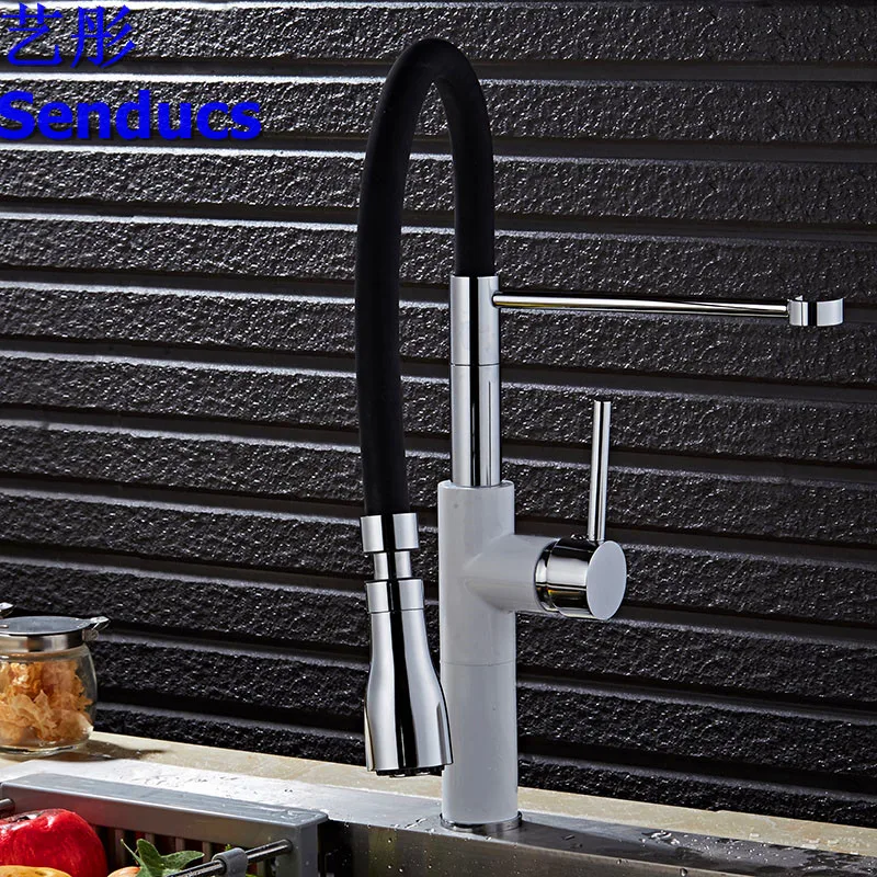 Бесплатная доставка смеситель для кухни Senducs матовый кухонный кран раковины и