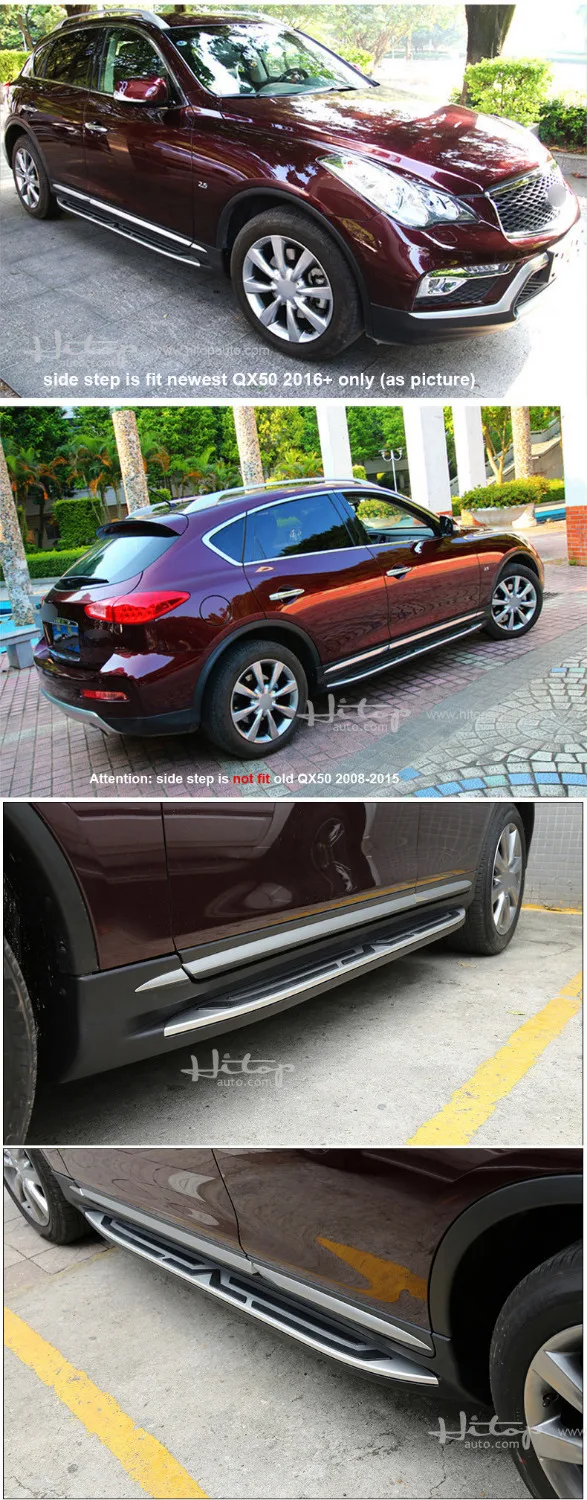 Nerf бар боковая панель ходовая доска боковой шаг для INFINITI QX30 QX50 2016-2020 алюминиевый