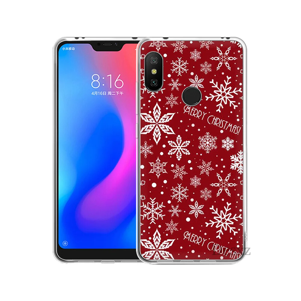 Веселый Чехол для телефона с рождественским рисунком чехол Xiaomi Mi 5 6 8 Lite SE A1 A2 5X 6X Mix
