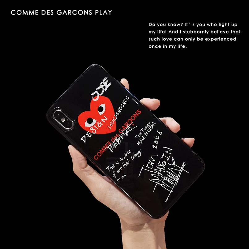 Роскошные мягкие чехол для iPhone 7 Plus из ТПУ Модные прозрачные чехлы с сердечками 8 X