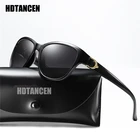 Солнцезащитные очки HDTANCEN женские, Овальные, винтажные, поляризационные, зеркальные, UV400