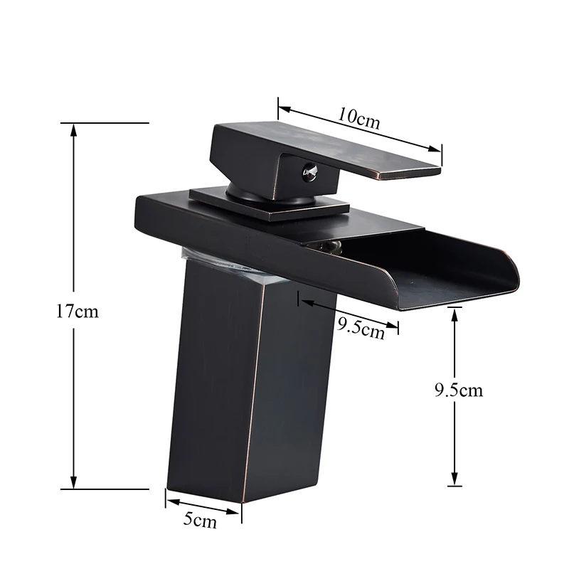 Quyanre LED Blackend Waterfall Basin Faucet Light Bathroom Mixer Tap Sink Single Handle Toilet | Обустройство дома