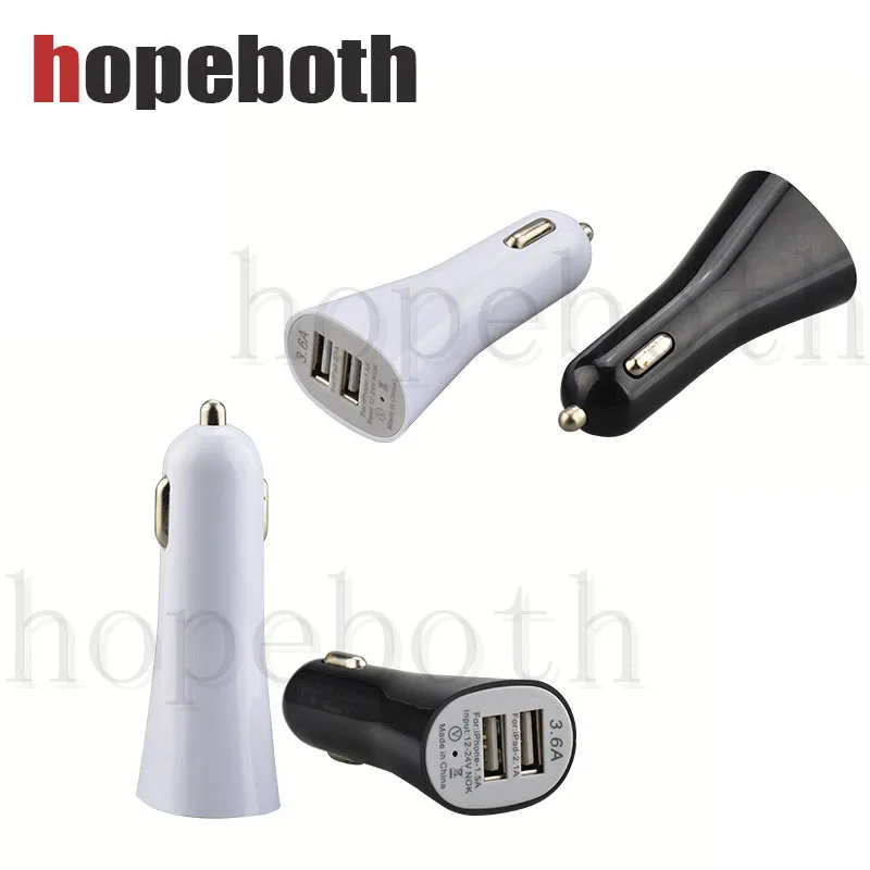 

5V 2.1A Dual 2 Usb Port Fast Charging Mini Micro Dual USB Car Charger Universal Car Charger Adapter For Samsung S8 For iPhone
