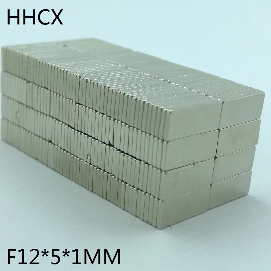 10 шт. Магнит 12x5x1 N35 Сильный мм квадратный NdFeB редкоземельный магнит 12*5*1 неодимовые