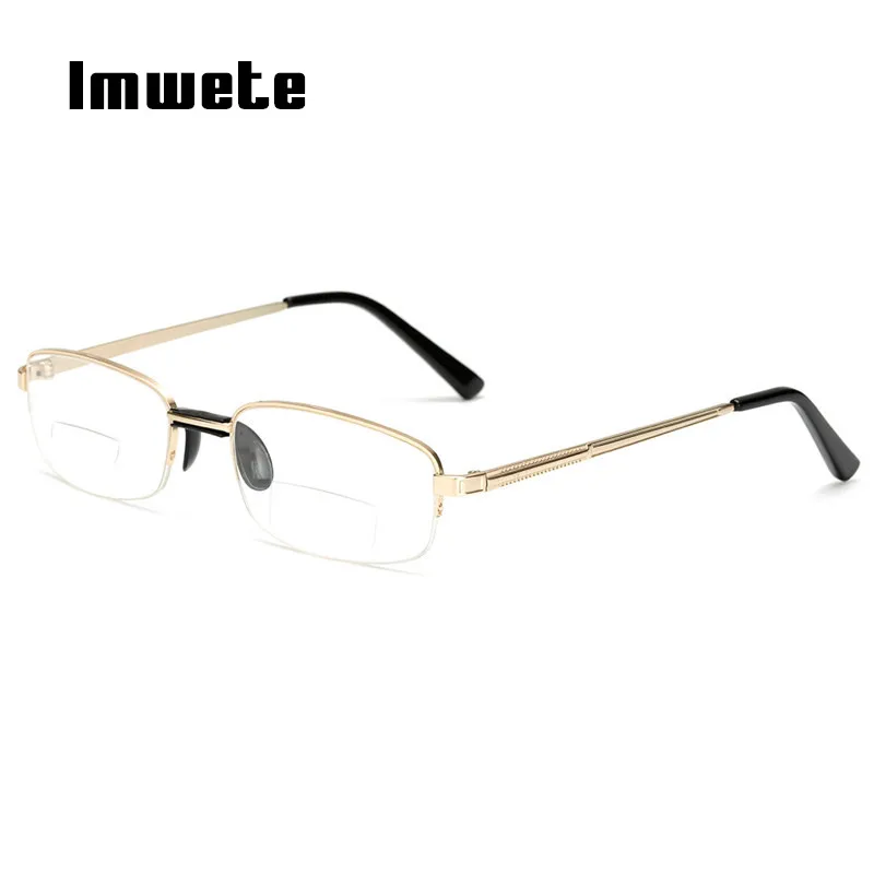 Бифокальные очки Imwete для чтения мужчин и женщин металлическая полуободковая