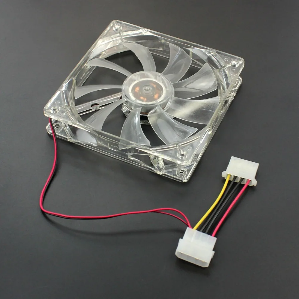 XT-XINTE Large 4Pin 12cm PC Computer fan Cooler LED Cooling Fan 20dBA 12V DC Heatsink for Case CPU Radiator Blue | Компьютеры и офис