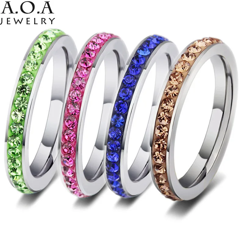 Высококачественное кольцо из нержавеющей стали 316L 5 цветов модное свадебное с