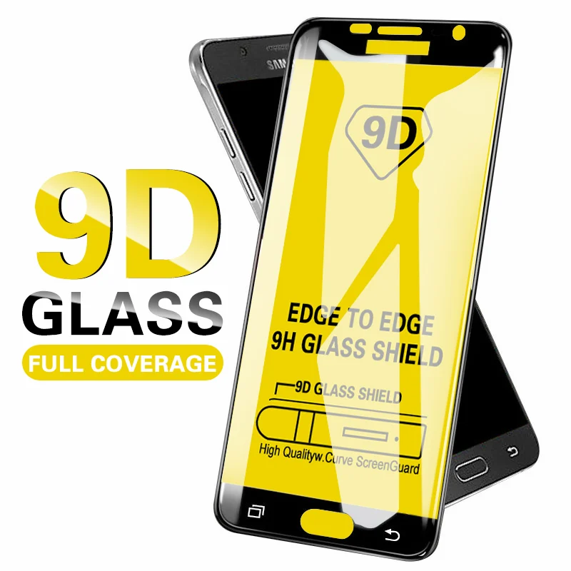 10 шт. 9D полное изогнутое закаленное стекло для samsung J3 J5 J7 Pro 2017 J330F J530F J730F J2 Prime