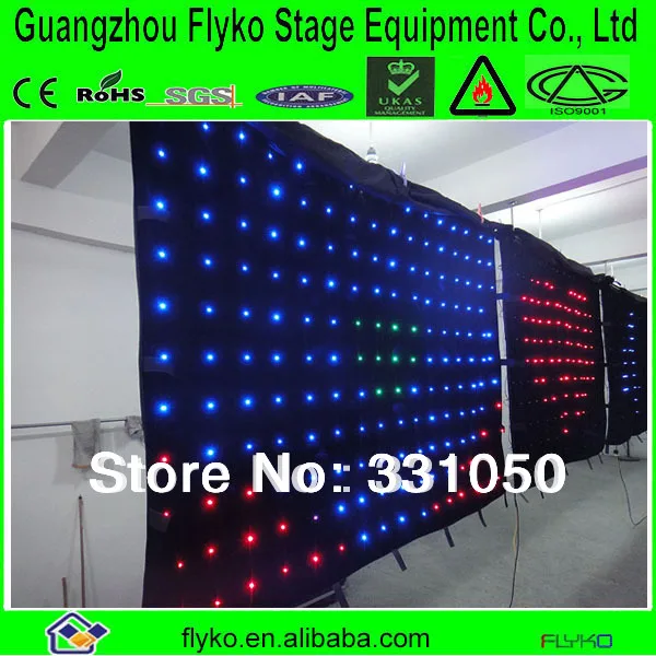 Светодиодная световая занавеска P18 2 м * 3 RGB в 1 светодиодная светозащитная для