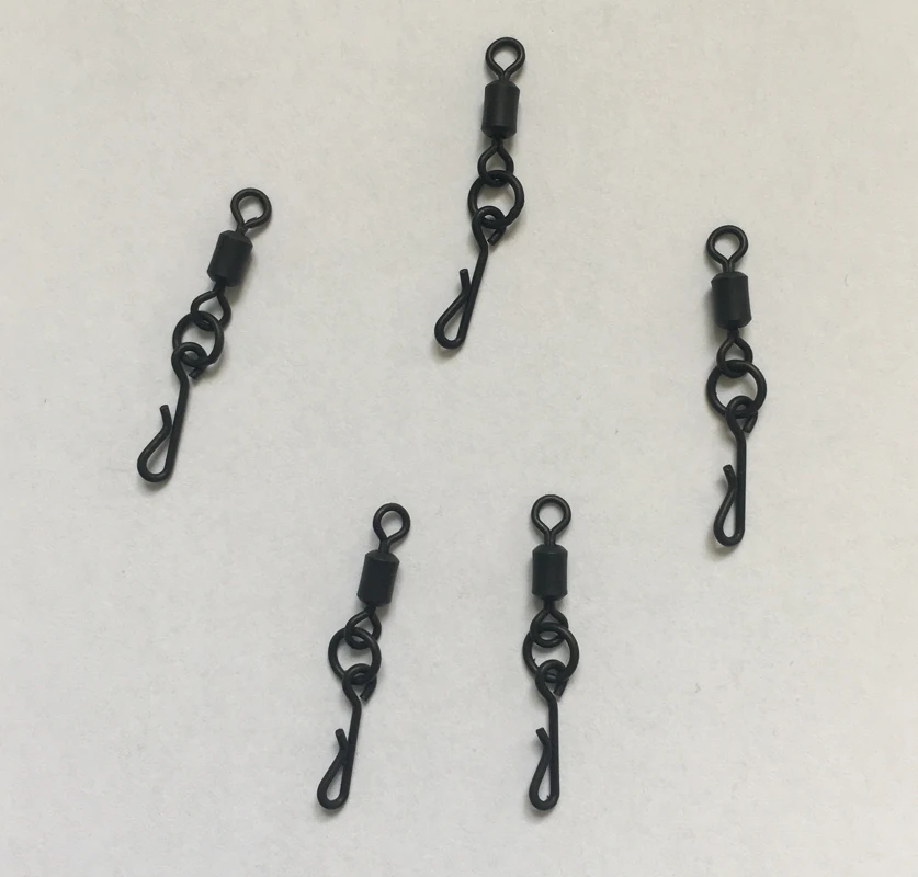 20 шт. X Wise Tackle Kwik Change Flexi Ring Swivel в антибликовом цвете-Размер 4 (Великобритания Размер